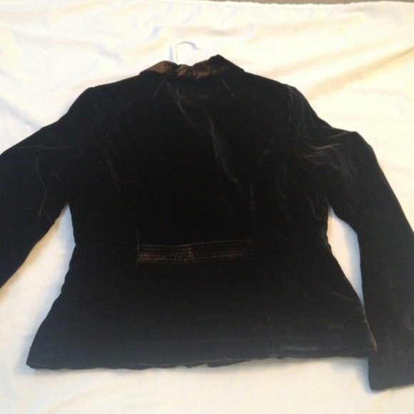 Ambition Brown Velvet Blazer Medium - Picture 4 of 4