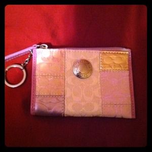 Authentic Coach keychain wallet