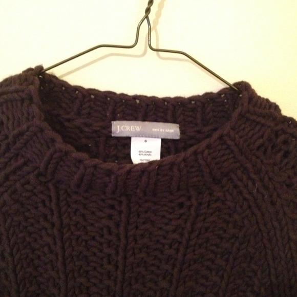 J. Crew brown knit chunky sweater size small - Picture 4 of 4