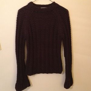J. Crew brown knit chunky sweater size small