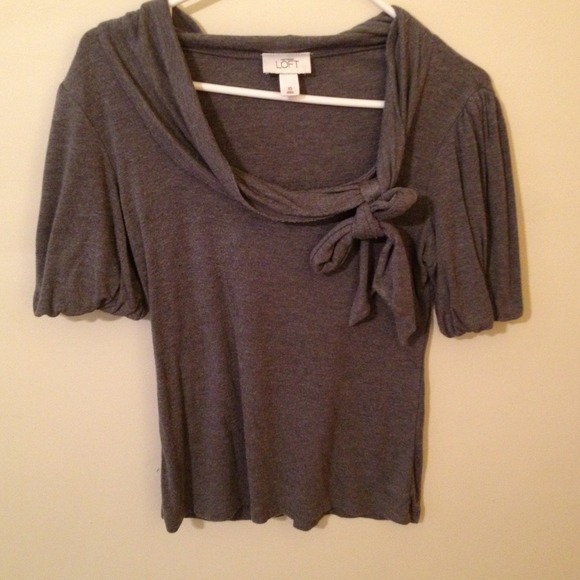 Ann Taylor Loft gray XS shirt - Picture 1 of 3