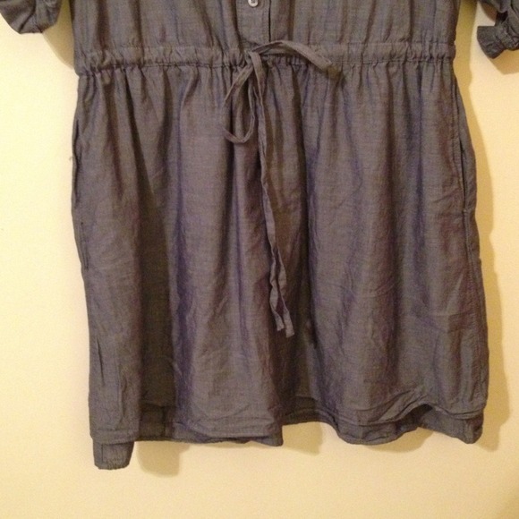 Gap jean colored linen dress - Picture 3 of 4