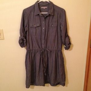 Gap jean colored linen dress