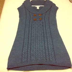 J.j. Always blue jean blue crochet top