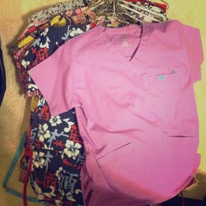 13 sets of scrubs for @leslea