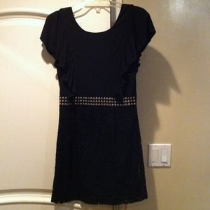 Black dress with silver studs