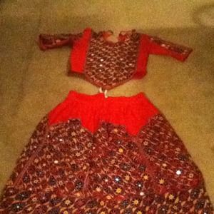 Belly dancing costume