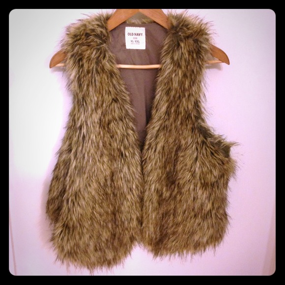Faux fur vest