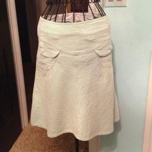 Seersucker skirt