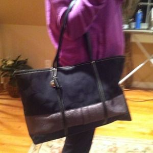 Authentic Signature Coach Tote Bag