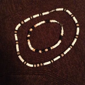 Shell Necklace and bracelet