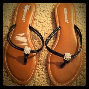 Dollhouse flip flops. Size 6