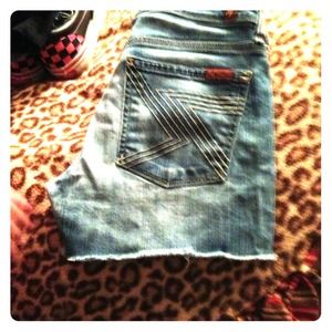 7 for all mankind cut off shorts/ citizen shorts