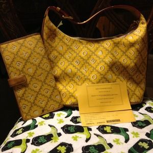 Dooney & Bourke Bucket purse with matching wallet