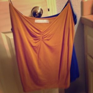 ❌SOLD❌❌Two Zara tops- mustard and royal blue