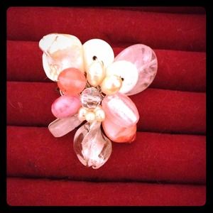 Crazy colored adjustable ring