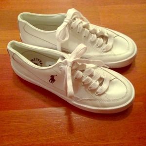 Ralph Lauren Polo White Leather Shoes (Size 7.5)