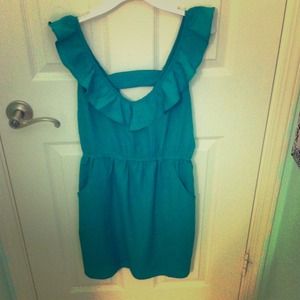 Cute ruffly green dress