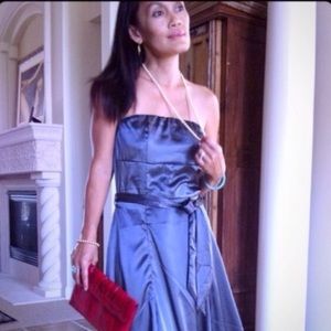 Glamour holiday cocktail satin dress