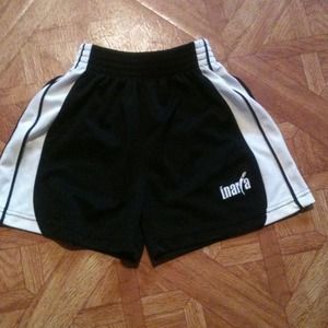 Imarja Black and white gym shorts