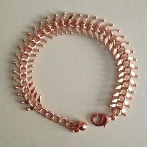 Rose Gold Fishbone Bracelet