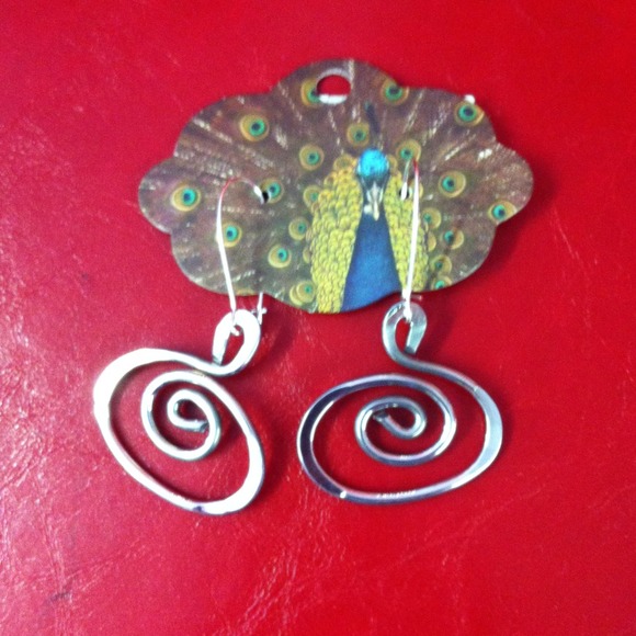 Handmade coil earrings