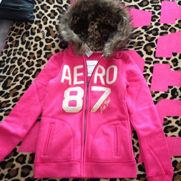 Pink cheetah aero hoodie trade
