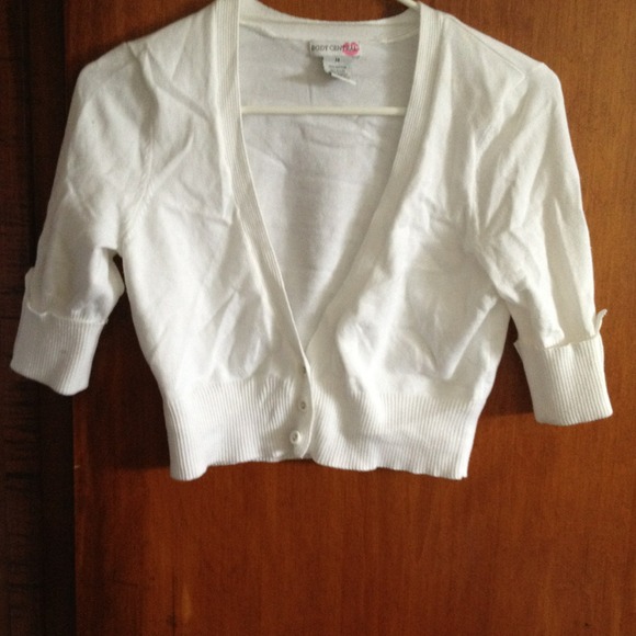 White cardigan