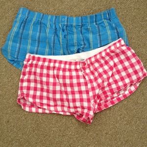 2 pair sleep shorts