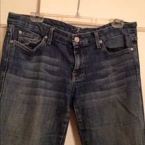 7 for all Mankind boot cut, low rise jeans