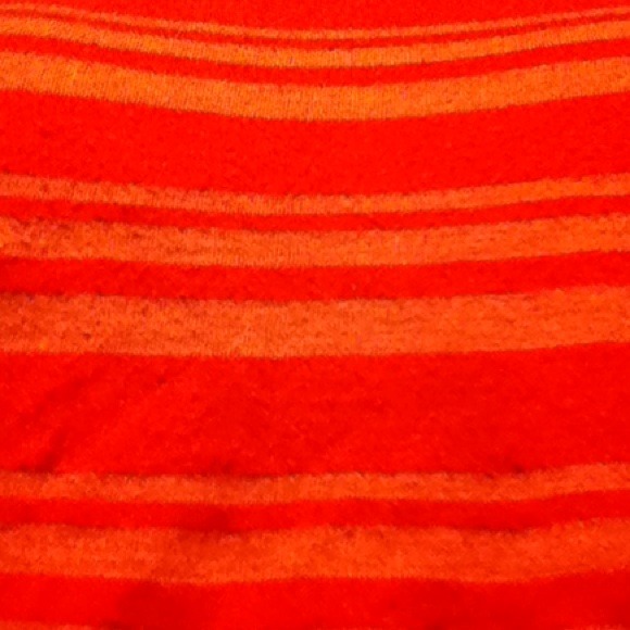 Red striped crop top. - Picture 2 of 2