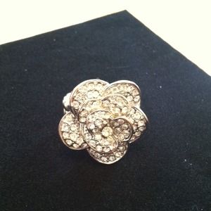 Rhinestone Ring Slightly Worn