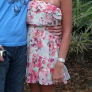 Flower tube top dress