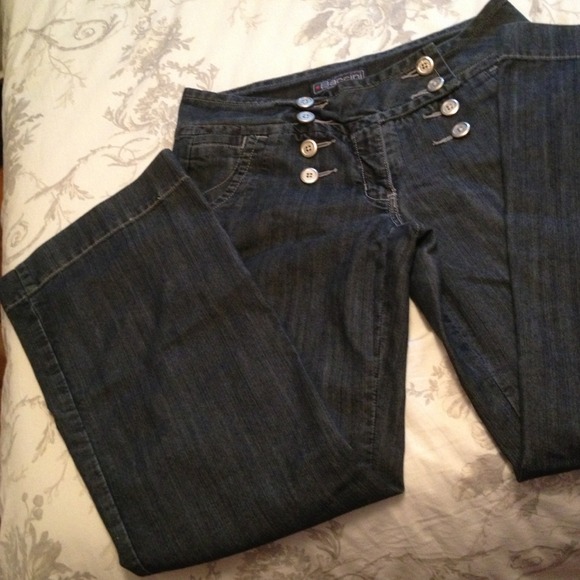 Baccini Denim - Dark denim straight-leg jeans