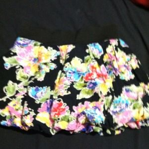 A floral skirt