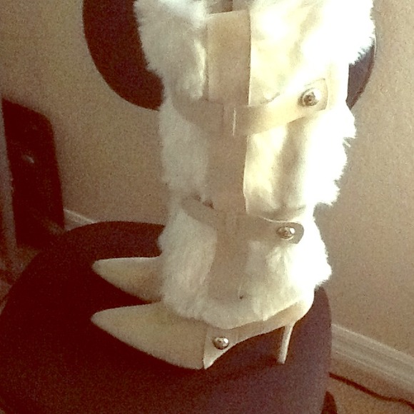 White boots (worn once)