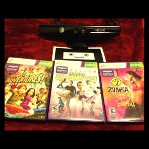 XBox Kinect with 2 games
