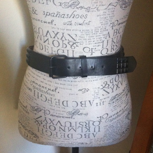 Black stud belt