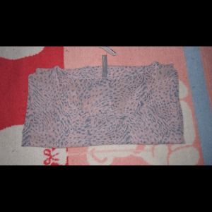 Sheer blush leopard print top