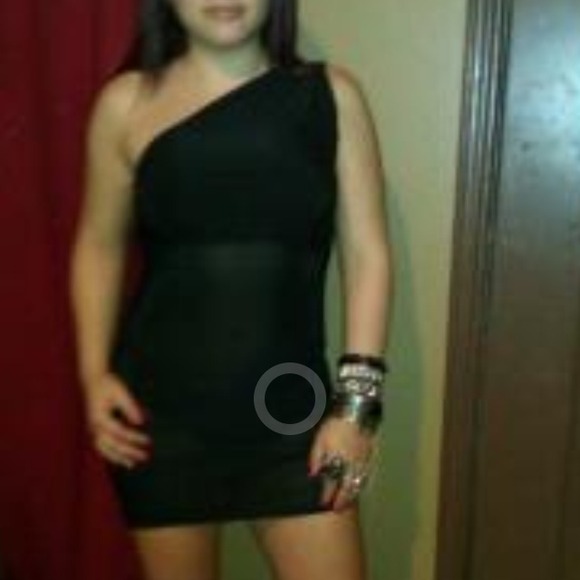 Black one shoulder tube dress - Picture 1 of 1