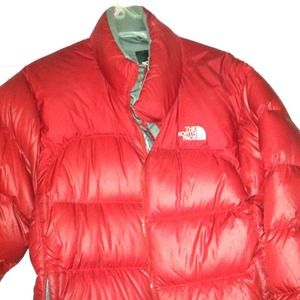 Red Puffy North Face