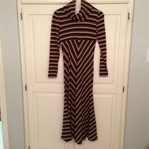 Anthropology dress; works great with boots!