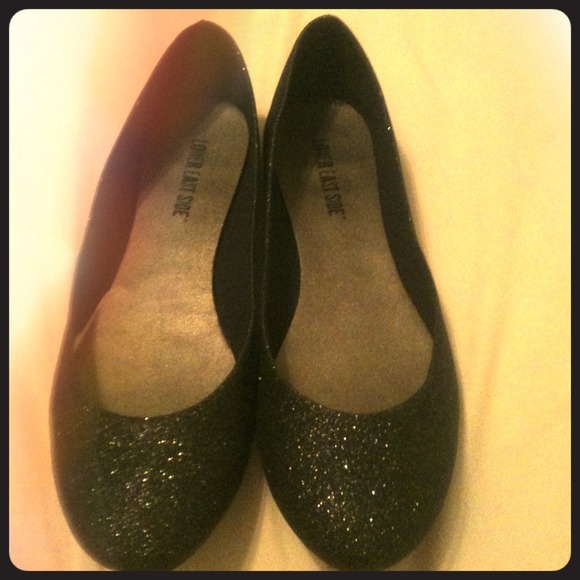 Lower East Side black glitter shoes