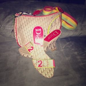 Authentic Dior Rasta Collection Saddle Bag &Wedges
