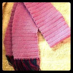 Lilac Crocheted Scarf