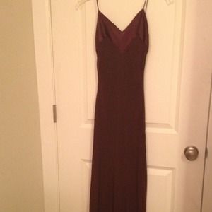 Chocolate floor length dress