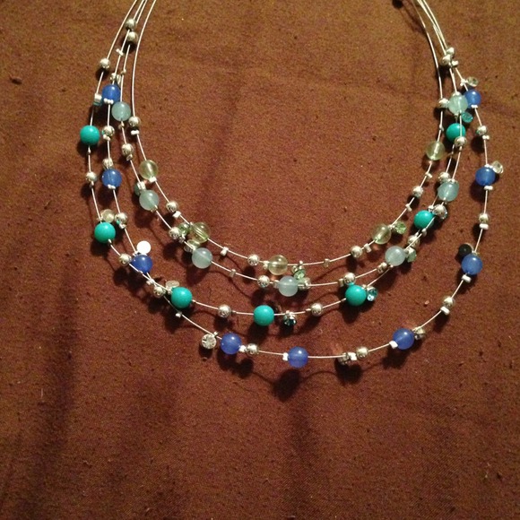 Teal necklace