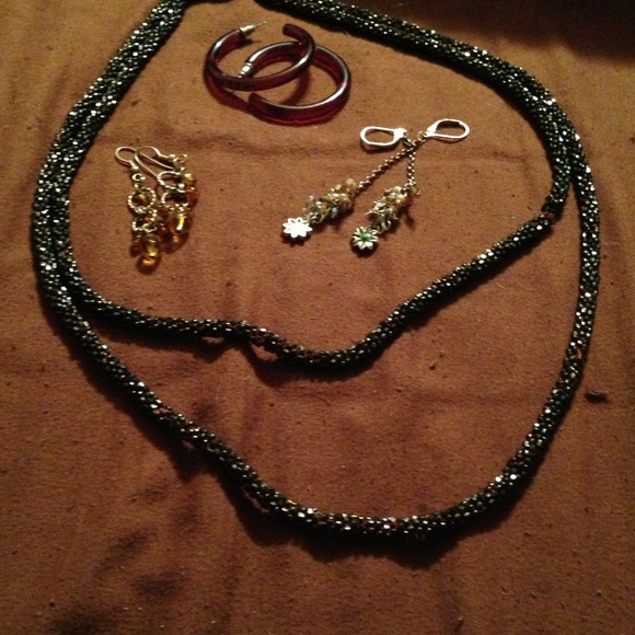Brown jewelry set