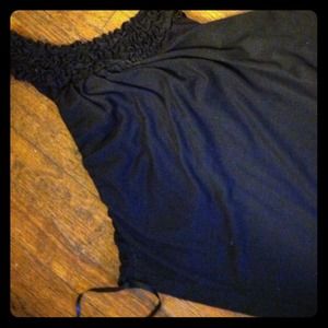 Bundled-- sold! shoulder black shirt - medium