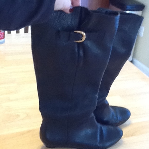 Leather boots
